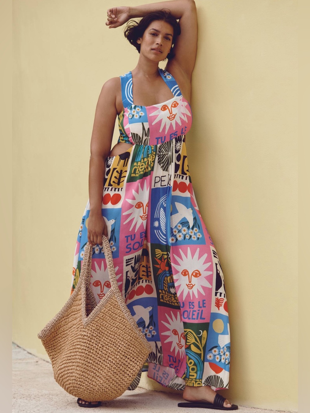 Anthropologie The Piper Bandeau Cutout Maxi Dress Anisa Makhoul Ed. NWT Size M - Picture 9 of 12